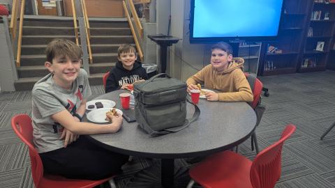 Photo submited by Tobi Kilgore 6th Grade Students of the Month- Carter Roderick and Landon Jessee and 7th Grade Grade Student of the Month Cole Massengile.
