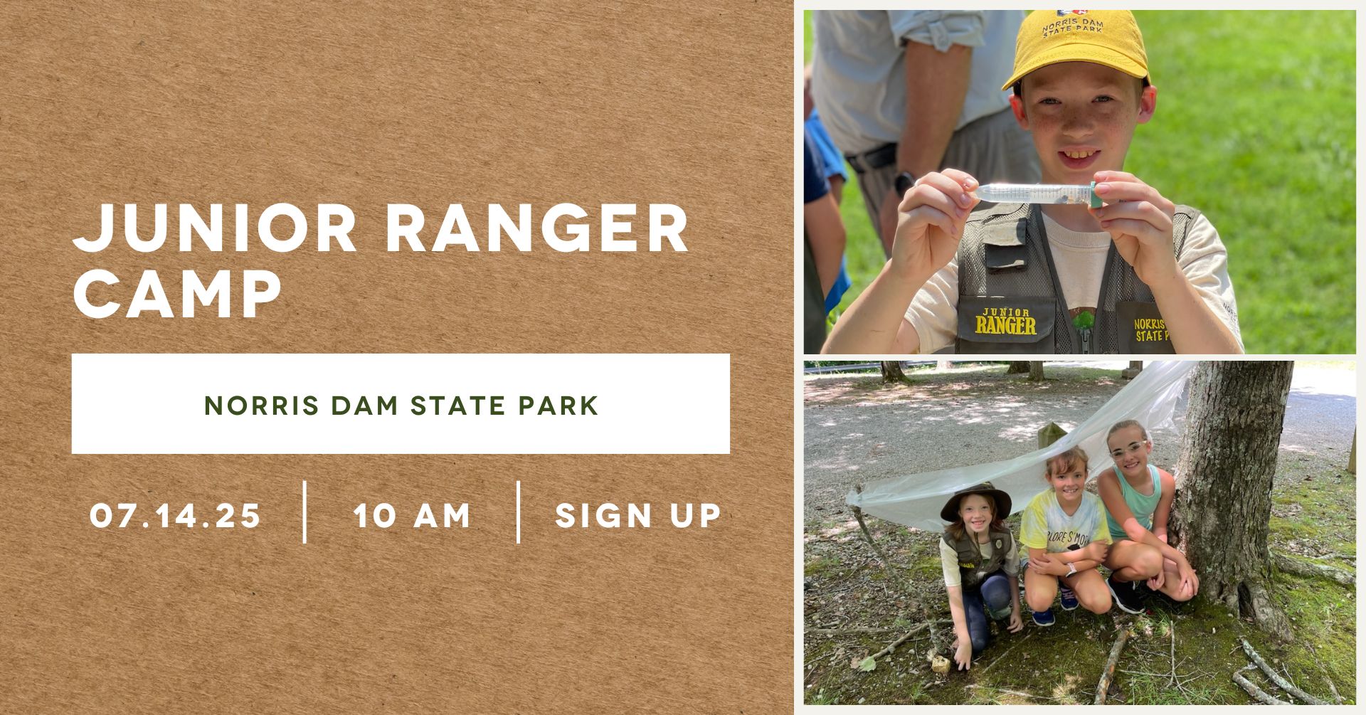 Sign the kids up for Junior Ranger Camp | Historic Union County