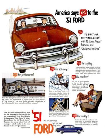 1951 Ford Advertisment
