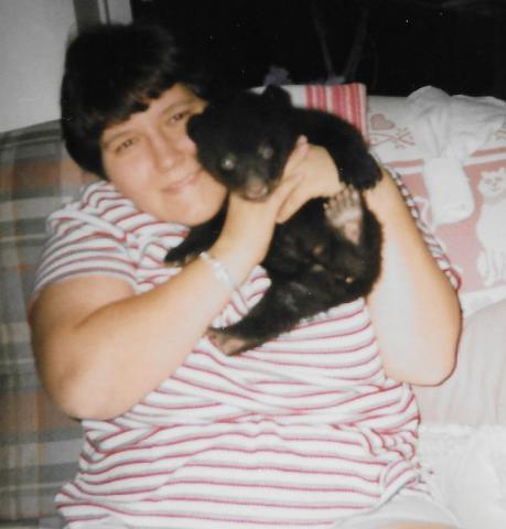 Edith with Bear Cub