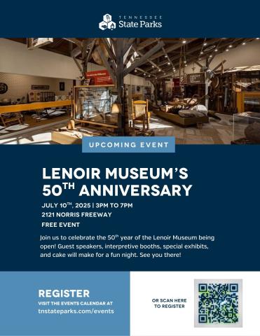 Celebrate the Lenoir Museum's 50th Anniversary
