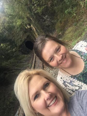 Train tunnel in the gap