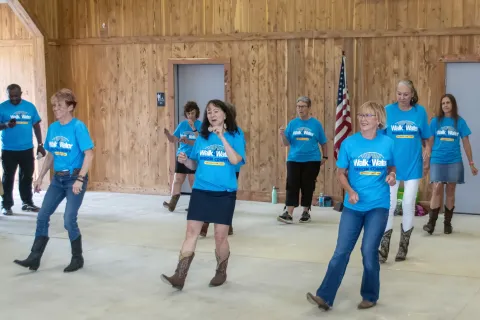 Union County Line Dancers. Photo by Patrick Hurley