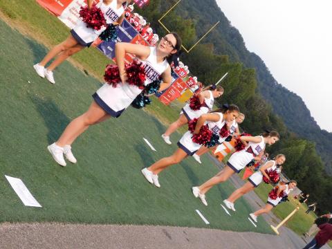 Homecoming in Union County cheerleaders