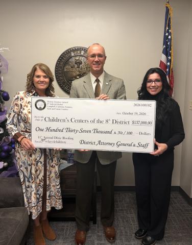 Tracie Davis, Director of the Campbell County Children’s Center; Jared Effler, District Attorney General, and Angel Sexton, Director of the Children’s Center of the Cumberlands.   