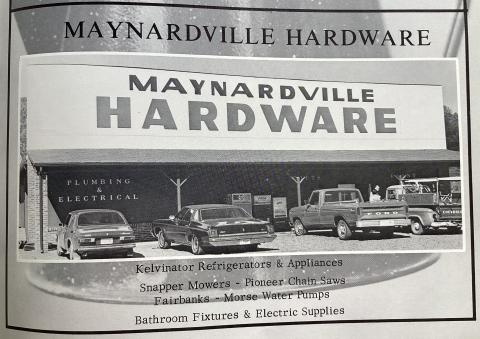Photo submitted by Carol Pratt Old yearbook ads around 1972 that had photos of some local businesses. Submitted by Carol Pratt