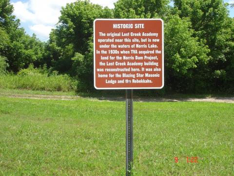 Lost Creek School Historic Sign