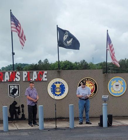 Memorial Day speech at the Veterans Wall