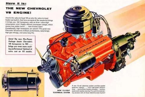 The New Chevrolet Engine for 1955