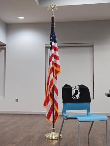 Photo submited by Norman Gillen The Empty Chair is prominently displayed during meetings at Post 212, as a stark reminder of the sacrifices made by service members who never returned home.