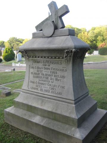 Thomas Fitzgerald was born at Kerry, Ireland His wife, Hannah Pyne Fitzgerald, was born at Cork, Ireland Burial: Calvary Catholic Cemetery Knoxville, Tennessee
