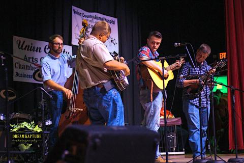 Tumblin' Run bluegrass band at the Union County Opry
