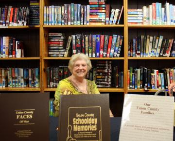 Bonnie Heiskell Peters, Union County Historian at past year's Authors Rally