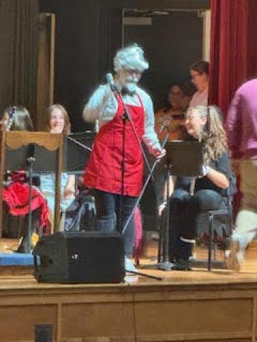 Hope Williams Leading the HMMS Band