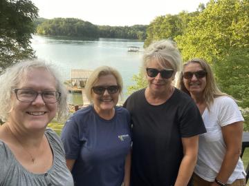 “Cousins fast forward to now” Karen, Deborah, Gae, Jennifer