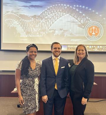 Photo left to right: Chelsea Hatcher, Joseph Duncan, & Lindsey Cadle. 