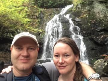 Knox Union Storage owners Jay and Erika Gulledge at Spruce Flats in the Smokies