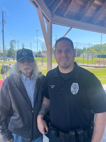 Vice mayor Richard Phillips and Police Chief Kenny Crider participated in the Walk for Victims.