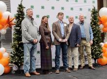 Van receiving his Tennessee Livestock All Star award